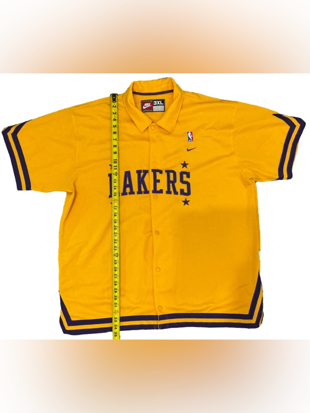 Nike Los Angeles Lakers Gold and Purple Jersey